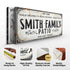 Family Patio Sign