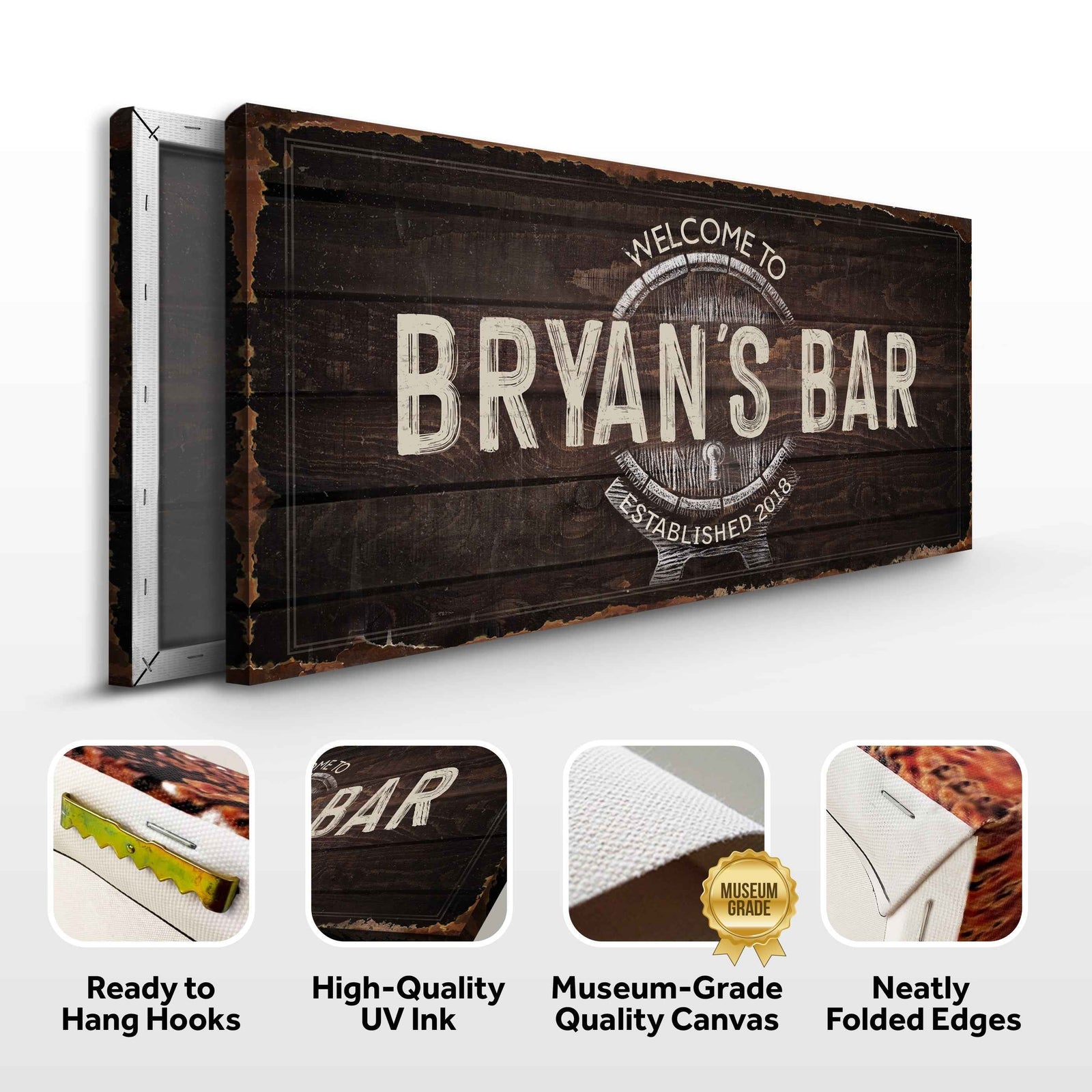 Beer Barrel Bar Sign