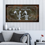 Gothic Welcome Sign