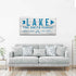 Wooden Lake Arrow Sign