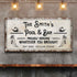 Personalized Rustic Pool Sign