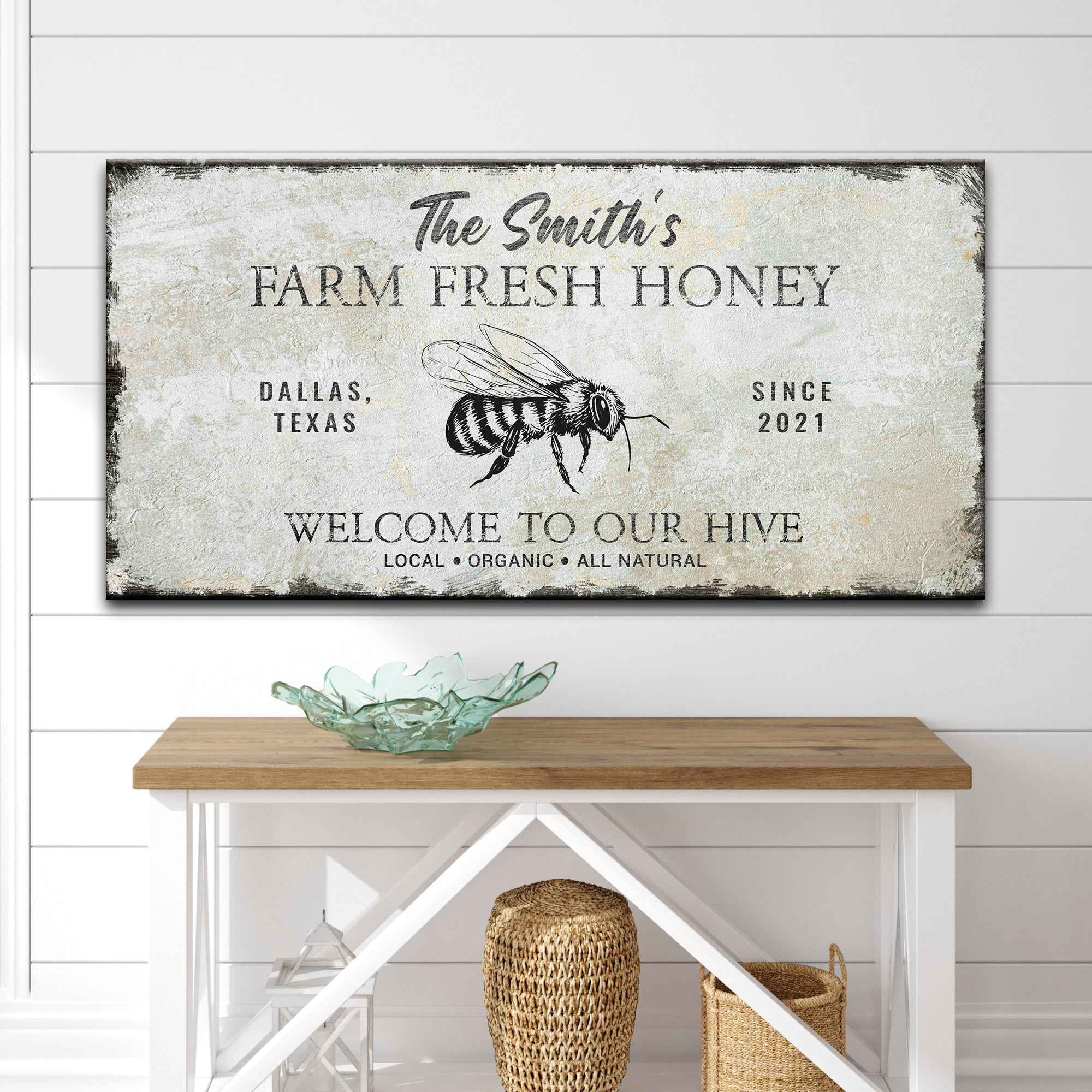 Family Farm Fresh Honey Sign