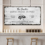 Family Farm Fresh Honey Sign