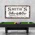 Billiards And Bar Sign