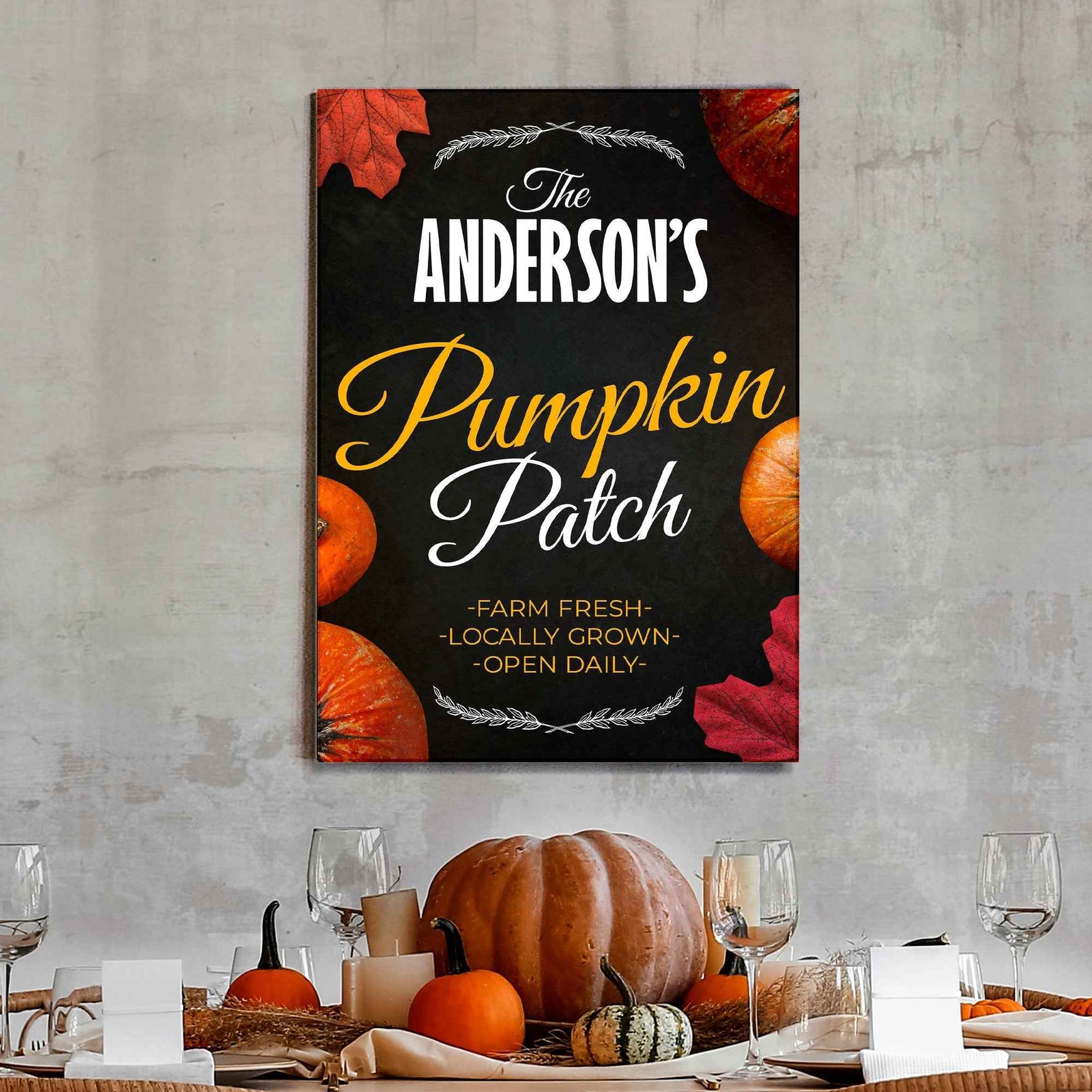Pumpkin Patch Sign VI