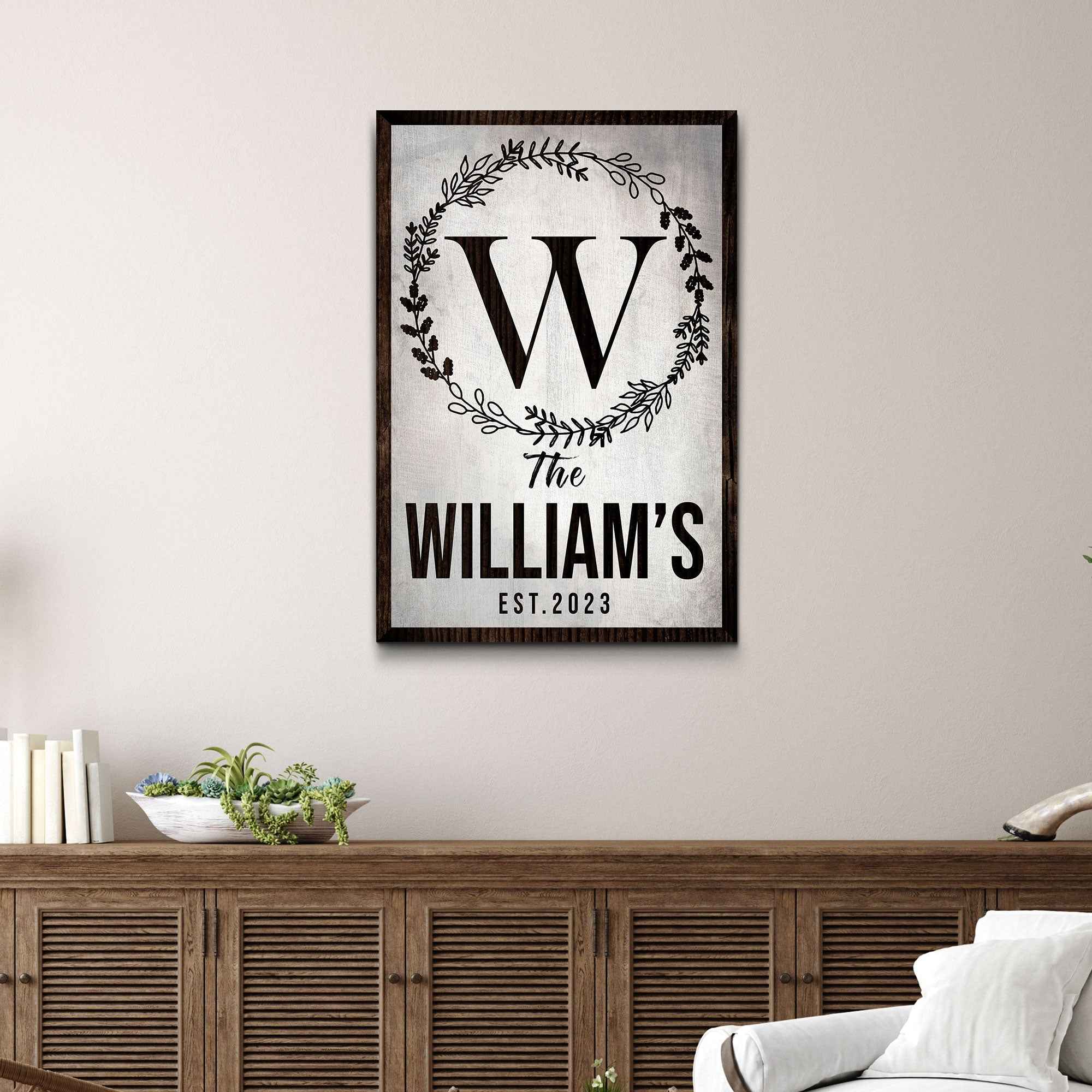 Established Last Name Sign IV