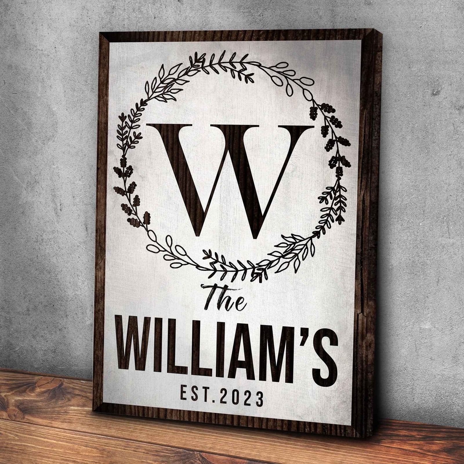 Established Last Name Sign IV
