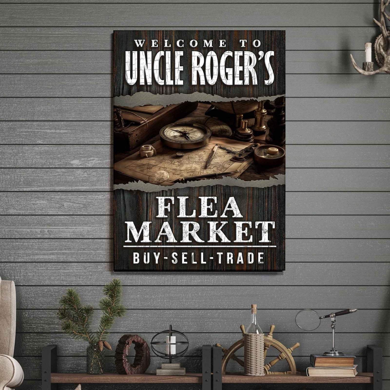 Welcome To Flea Market Sign