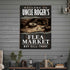 Welcome To Flea Market Sign
