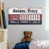 Personalized Baseball Scoreboard Sign