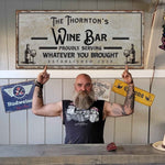 Personalized Wine Bar Sign II