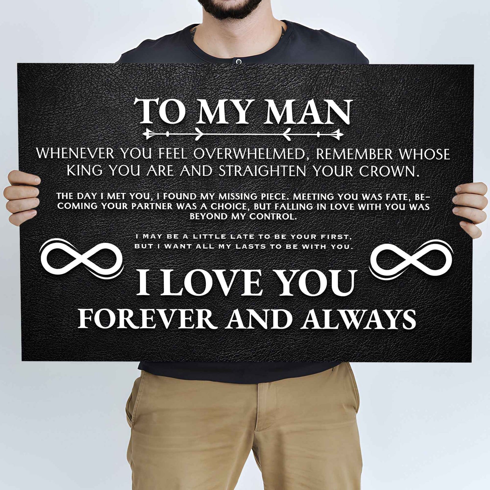 To My Man Father's Day Gift Sign II