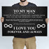 To My Man Father's Day Gift Sign II