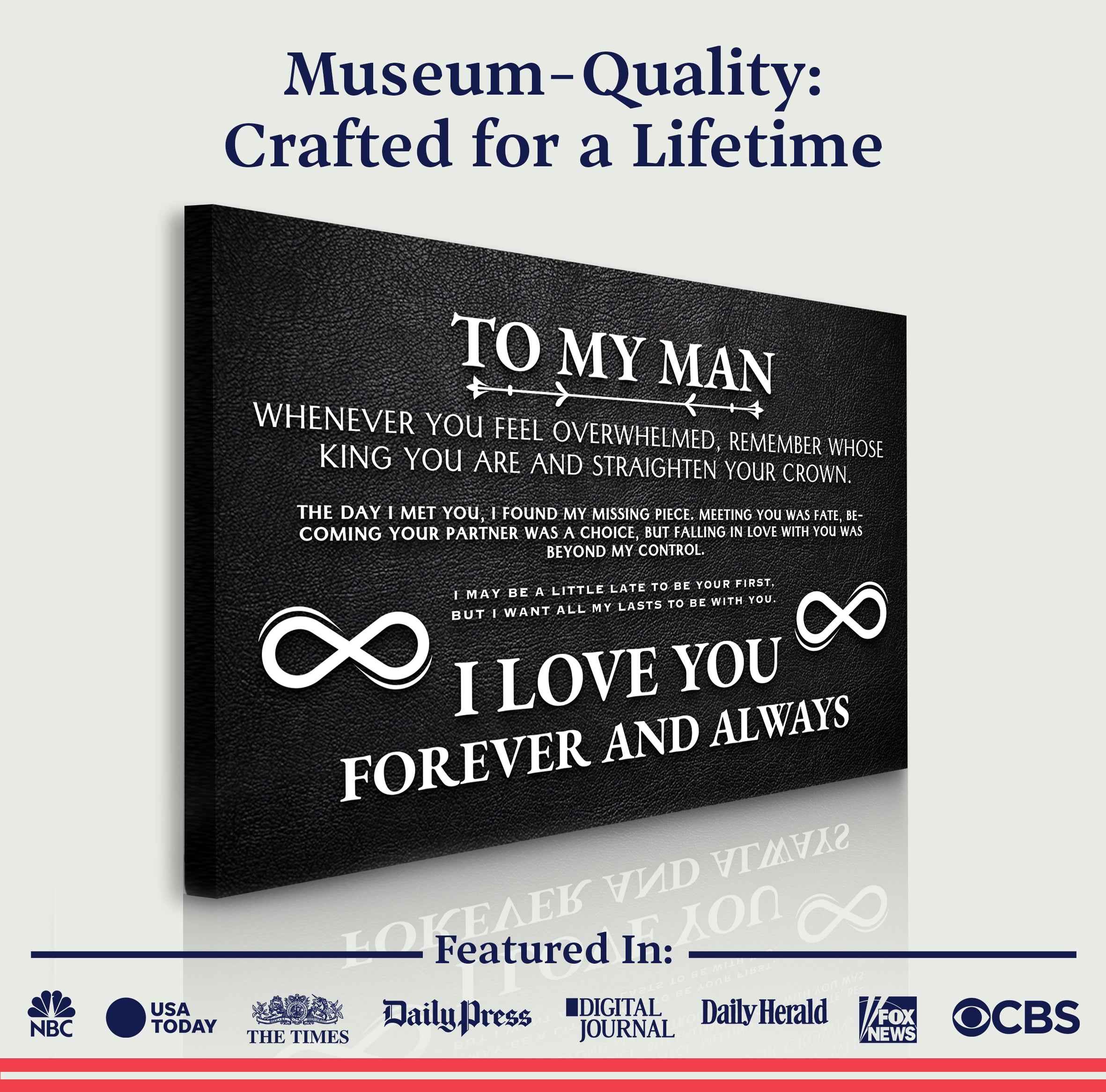 To My Man Father's Day Gift Sign II