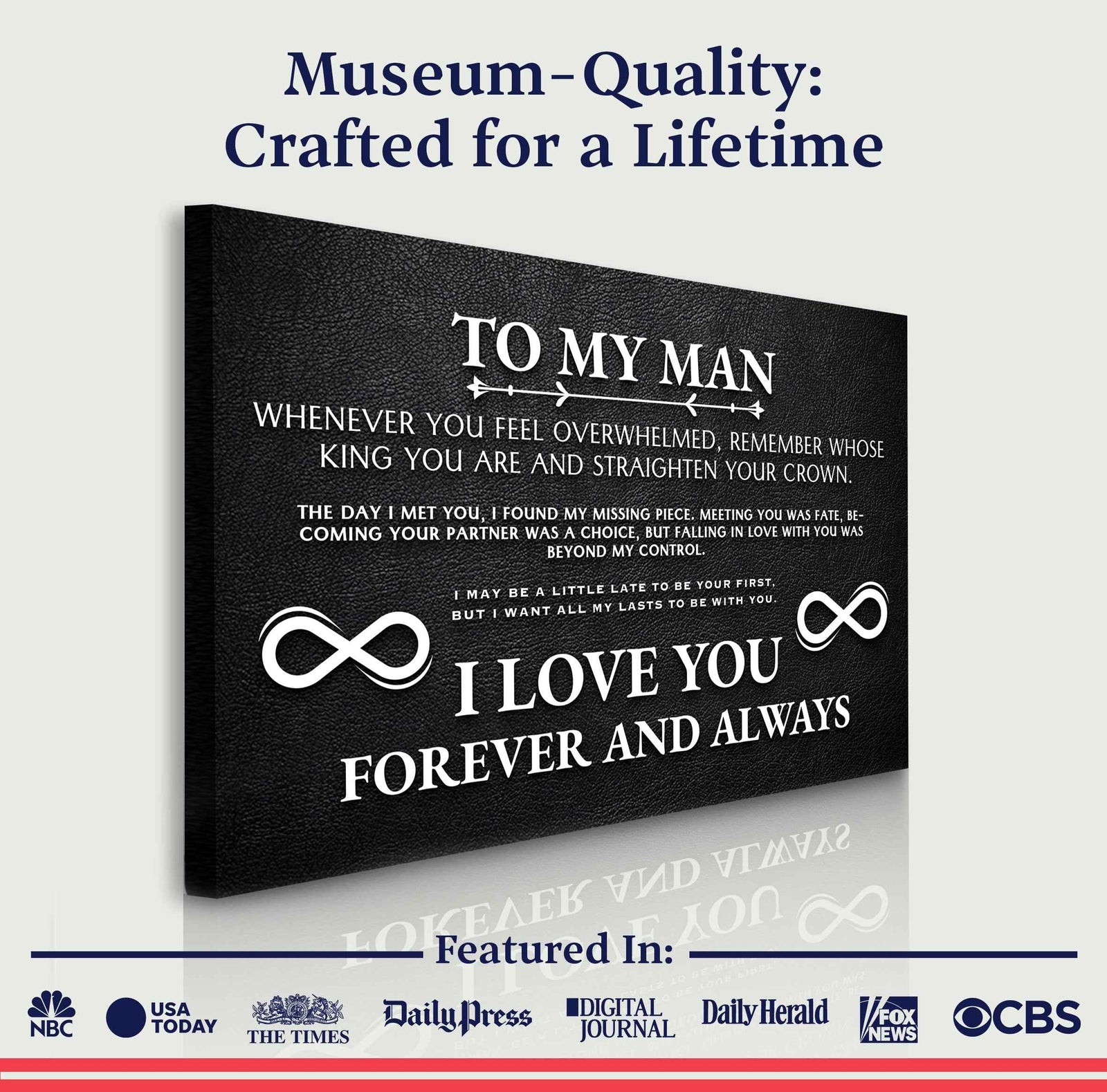 To My Man Father's Day Gift Sign II