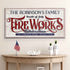 4th of July Fireworks Celebration Personalized Sign