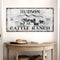 Personalized Highland Cattle Ranch Sign