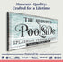 Personalized Poolside Sign