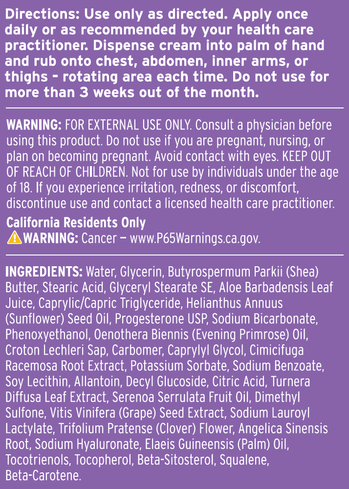 Life-Flo Progesta-Care Plus Cream for Women - 4 oz