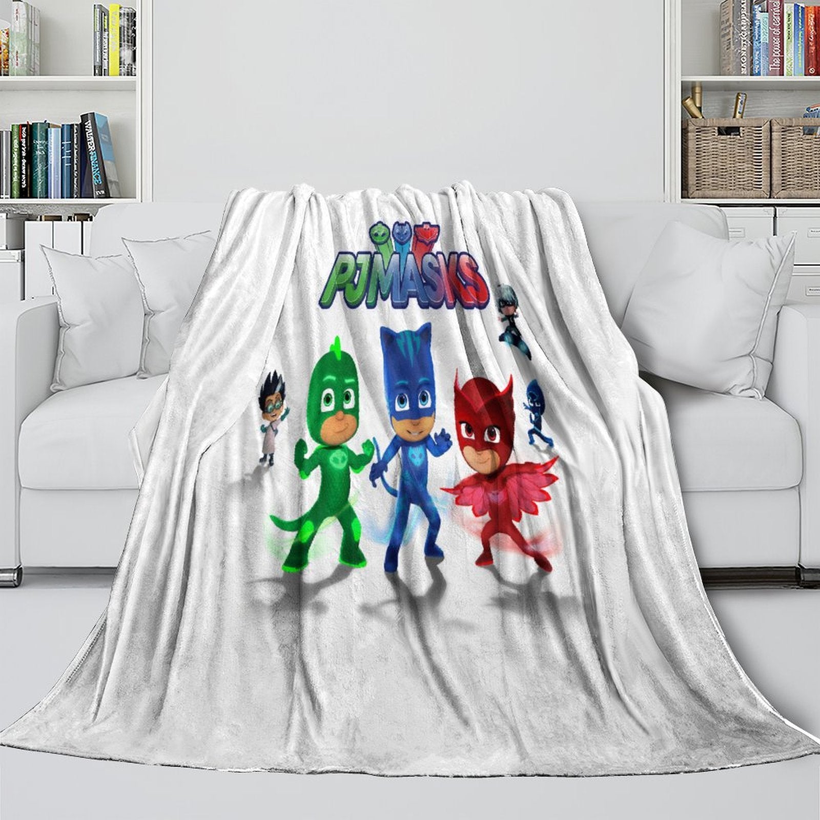 PJ Masks Blanket Kids Flannel Throw Room Decoration