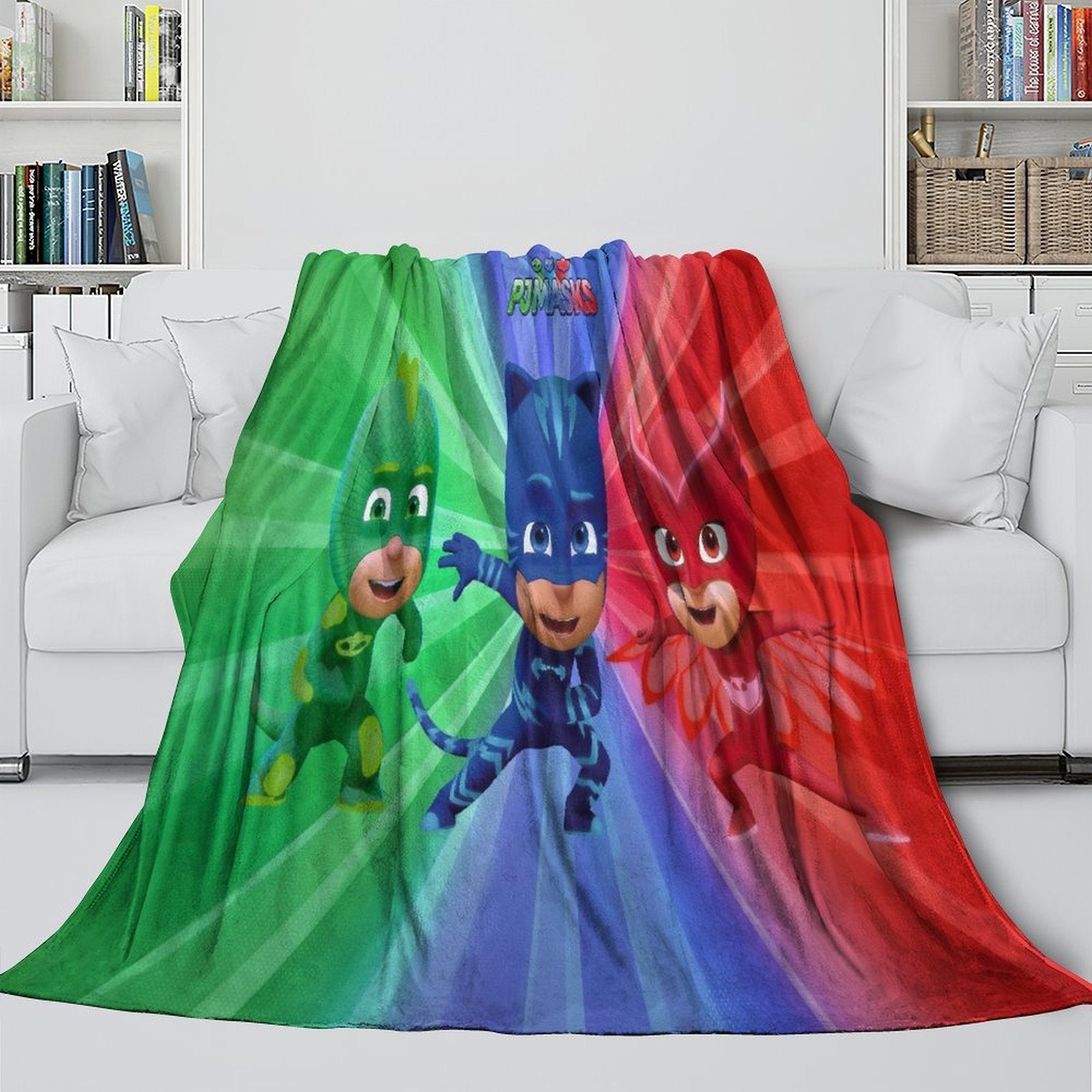 PJ Masks Blanket Kids Flannel Throw Room Decoration