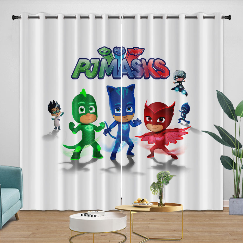 PJ Masks Curtains Kids Blackout Window Drapes Room Decoration