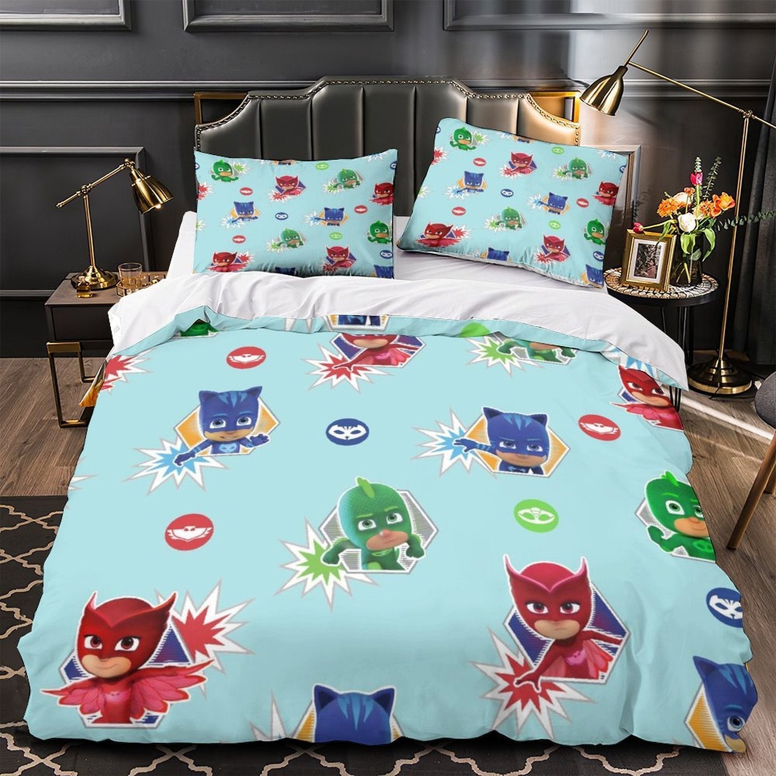PJ Masks Duvet Cover Kids Bedding Set Without Filler
