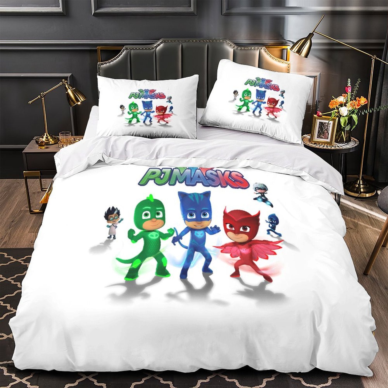 PJ Masks Duvet Cover Kids Bedding Set Without Filler