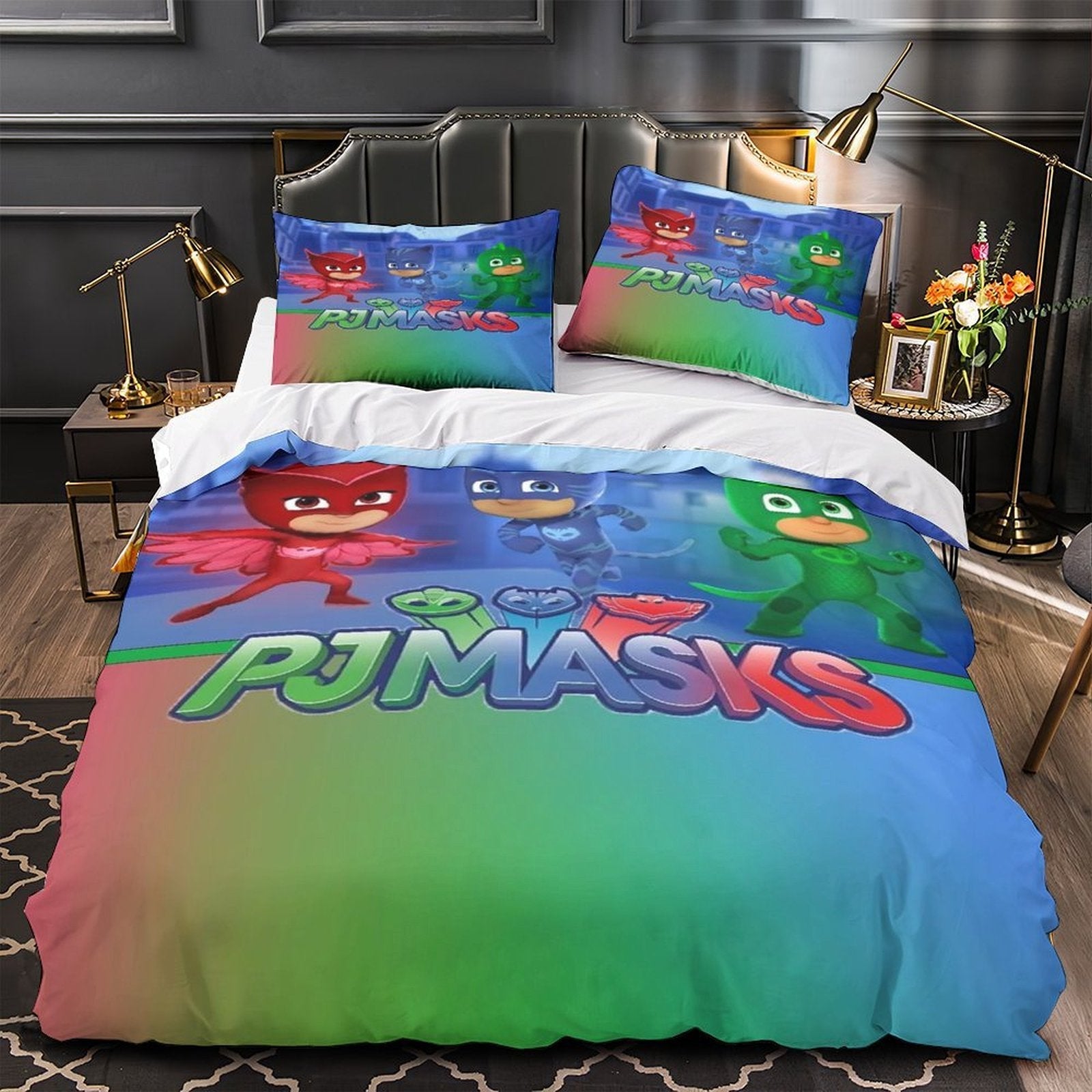 PJ Masks Duvet Cover Pattern Bedding Set Without Filler