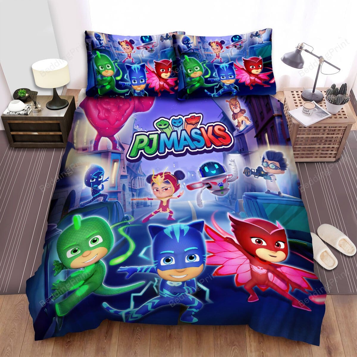 PJ Masks Duvet Cover Pattern Kids Bedding Sets Without Filler