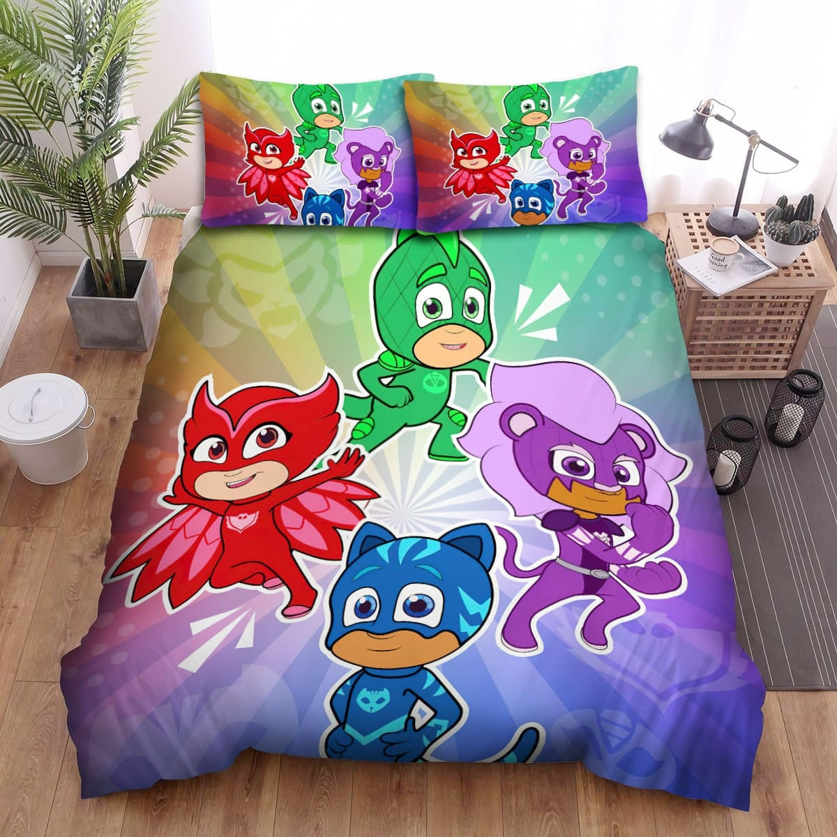 PJ Masks Duvet Cover Pattern Kids Bedding Sets Without Filler