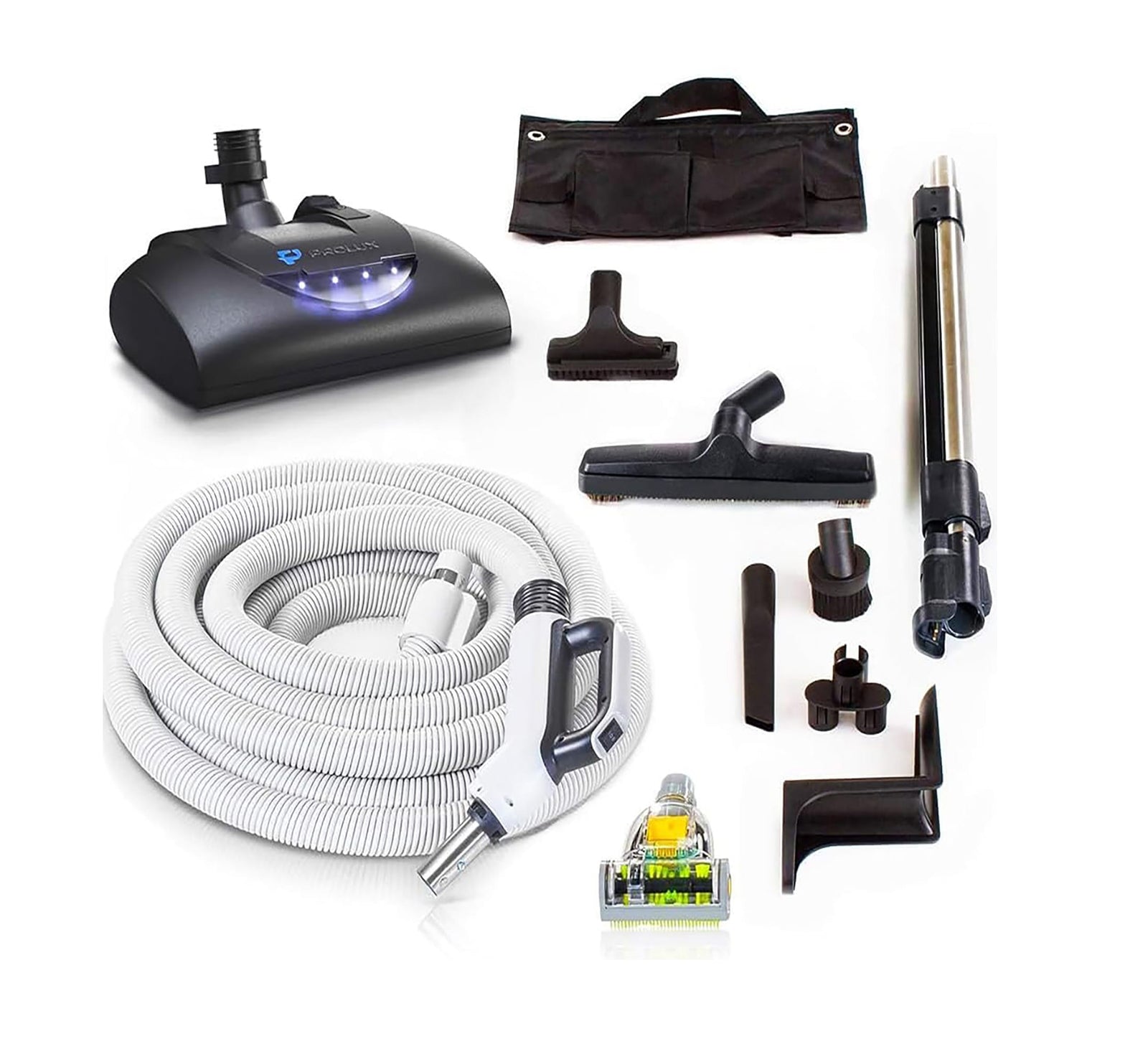Premium Prolux 35 ft Universal Central Vacuum Hose Kit With North American Power Nozzle