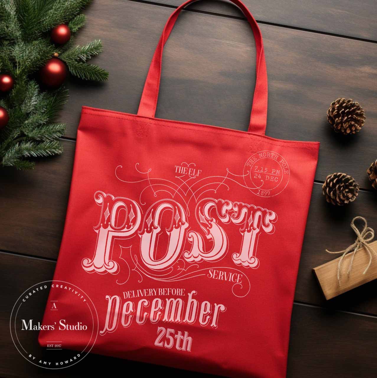 Elf Post Service - Mesh Stencil 12x12