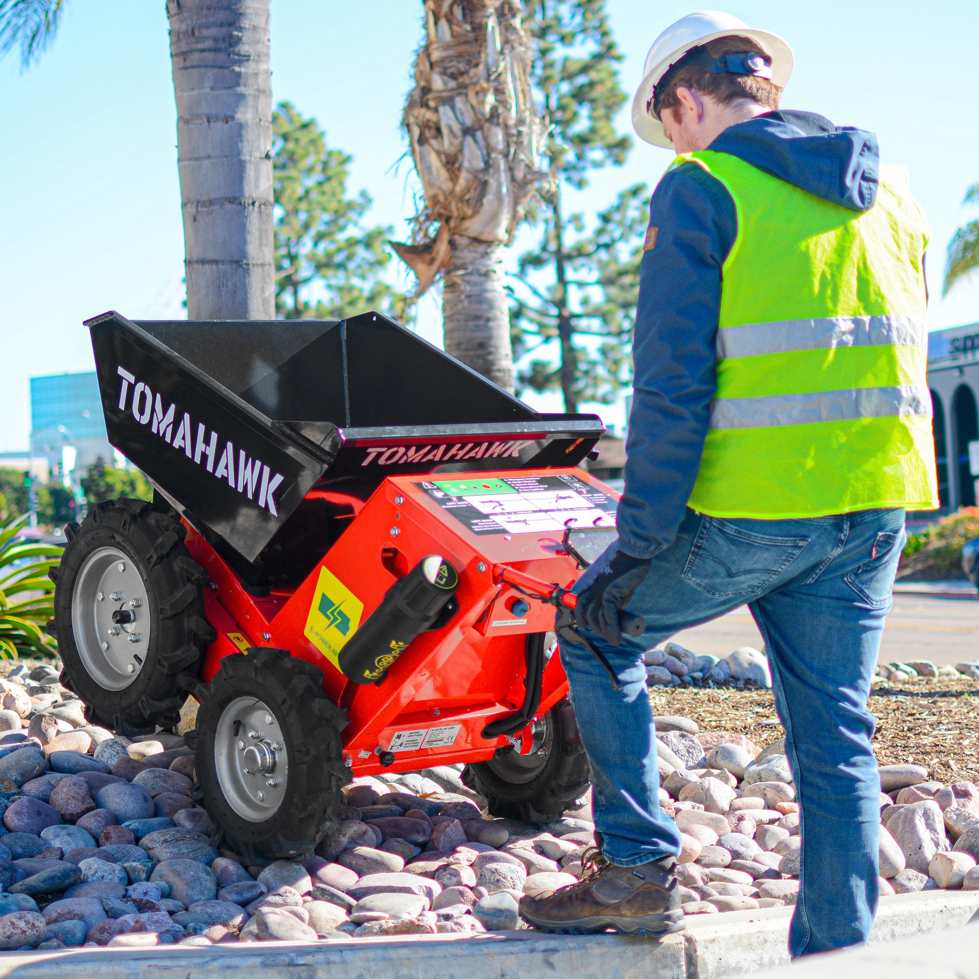 Tomahawk 6 ft³ Concrete Bucket - Accessory for Tomahawk Power Buggy