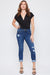 Women's Petite WannaBettaButt Mid Rise Mega Cuff Jeans