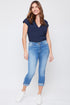 Women's Petite WannaBettaButt Mega Cuff Ankle Jeans