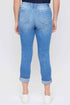 Women's Petite WannaBettaButt Mega Cuff Ankle Jeans