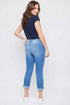 Women's Petite WannaBettaButt Mega Cuff Ankle Jeans