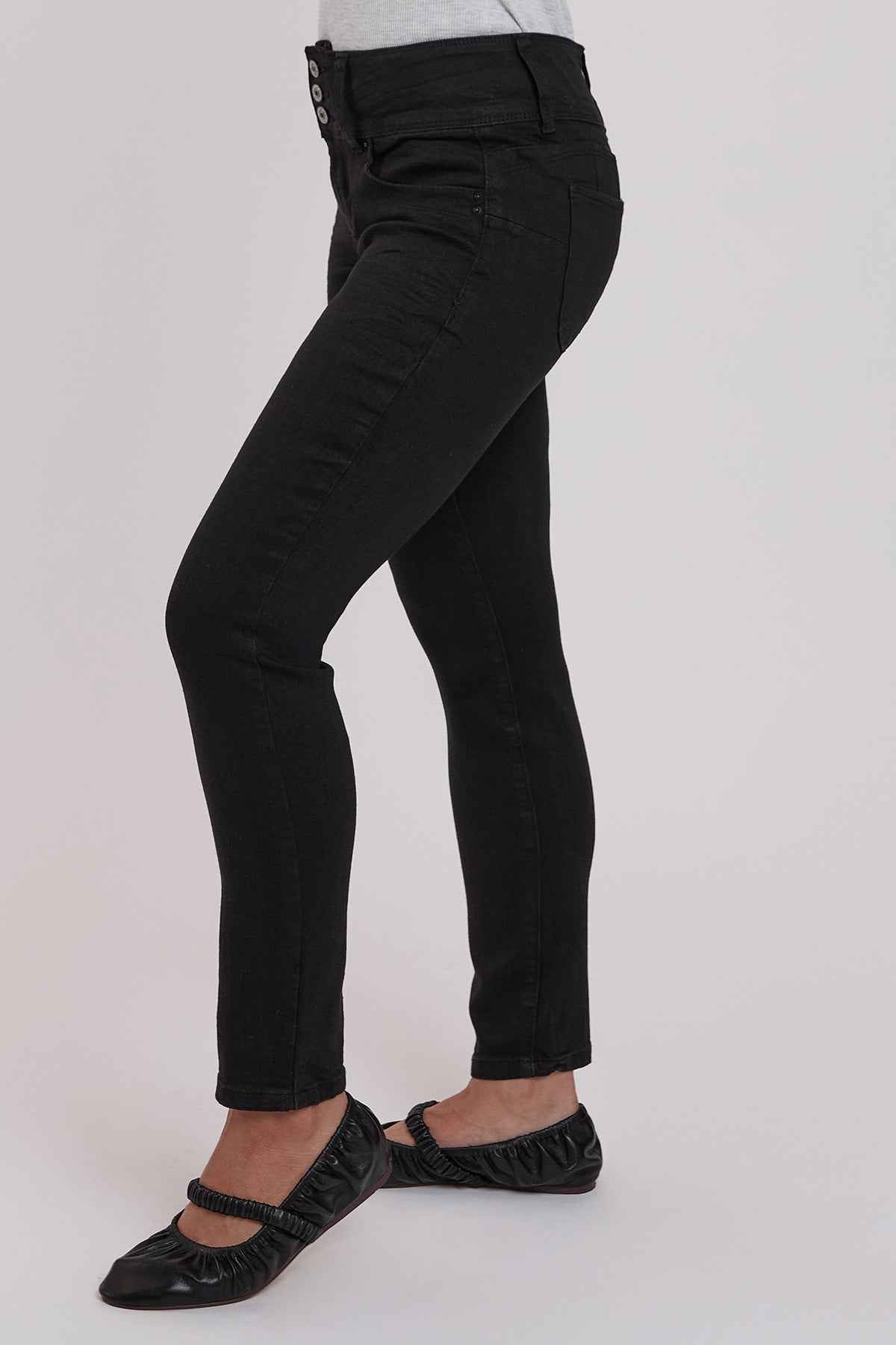 Women's Petite WannaBettaButt 3 Button Skinny Ankle Sustainable Jean