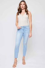 Women's Petite WannaBettaButt Mid Rise Skinny Jeans