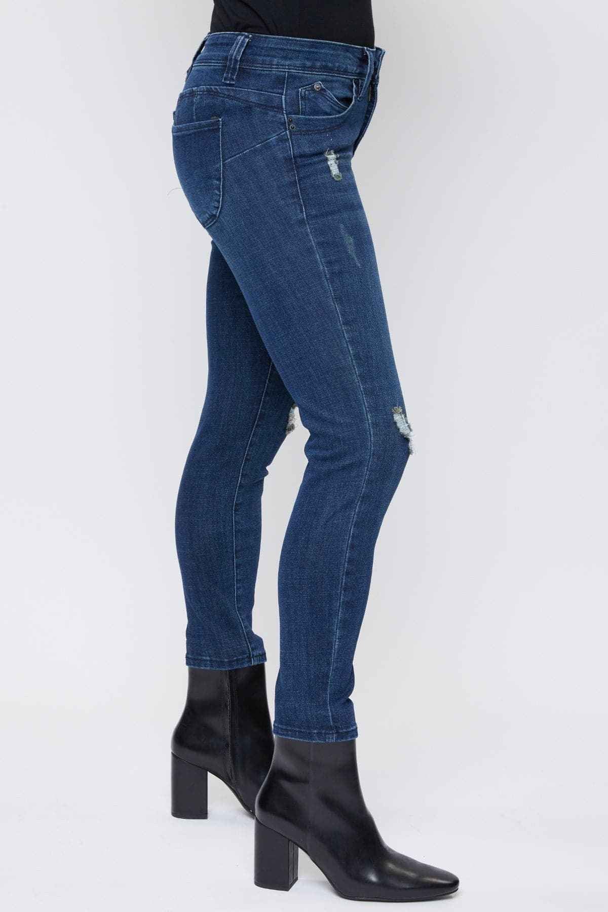 Women's Petite WannaBettaButt Mid Rise Skinny Jeans