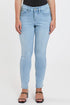 Women's Petite Curve Confidence  Mid Rise Skinny