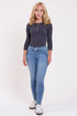 Women's Petite Curve Confidence  Mid Rise Skinny