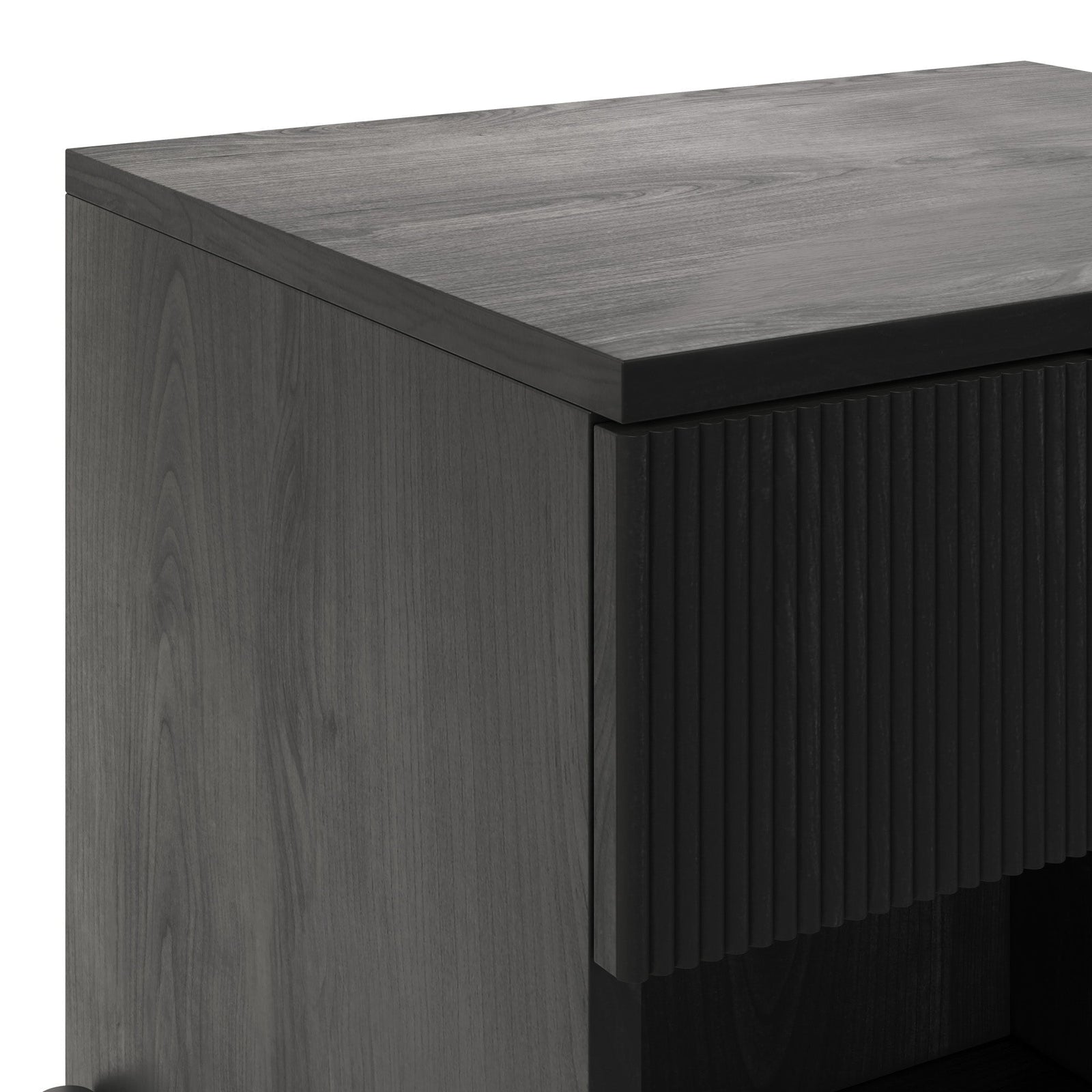 Paris Modern Scandinavian Reeded Nightstand