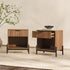 Paris Modern Scandinavian Reeded Nightstand