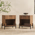 Paris Modern Scandinavian Reeded Nightstand