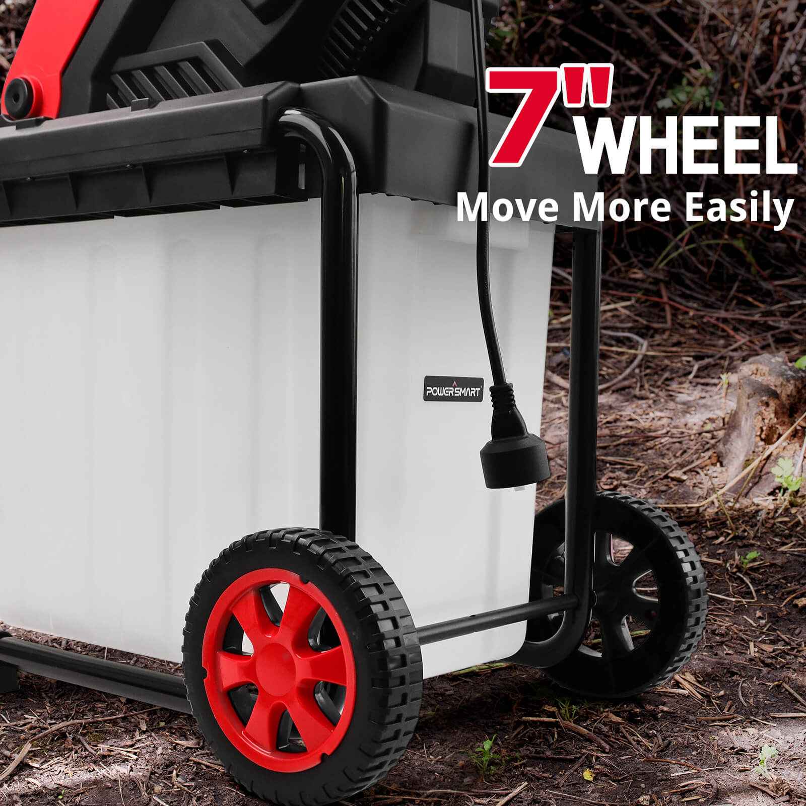 15Amp Electric Wood Chipper Leaf Mulcher w/ Collection Bin PS12A