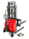 PS3300SE-2M Semi-Electric Pallet Stacker, 3300 lbs Capacity, 78" Lifting Height