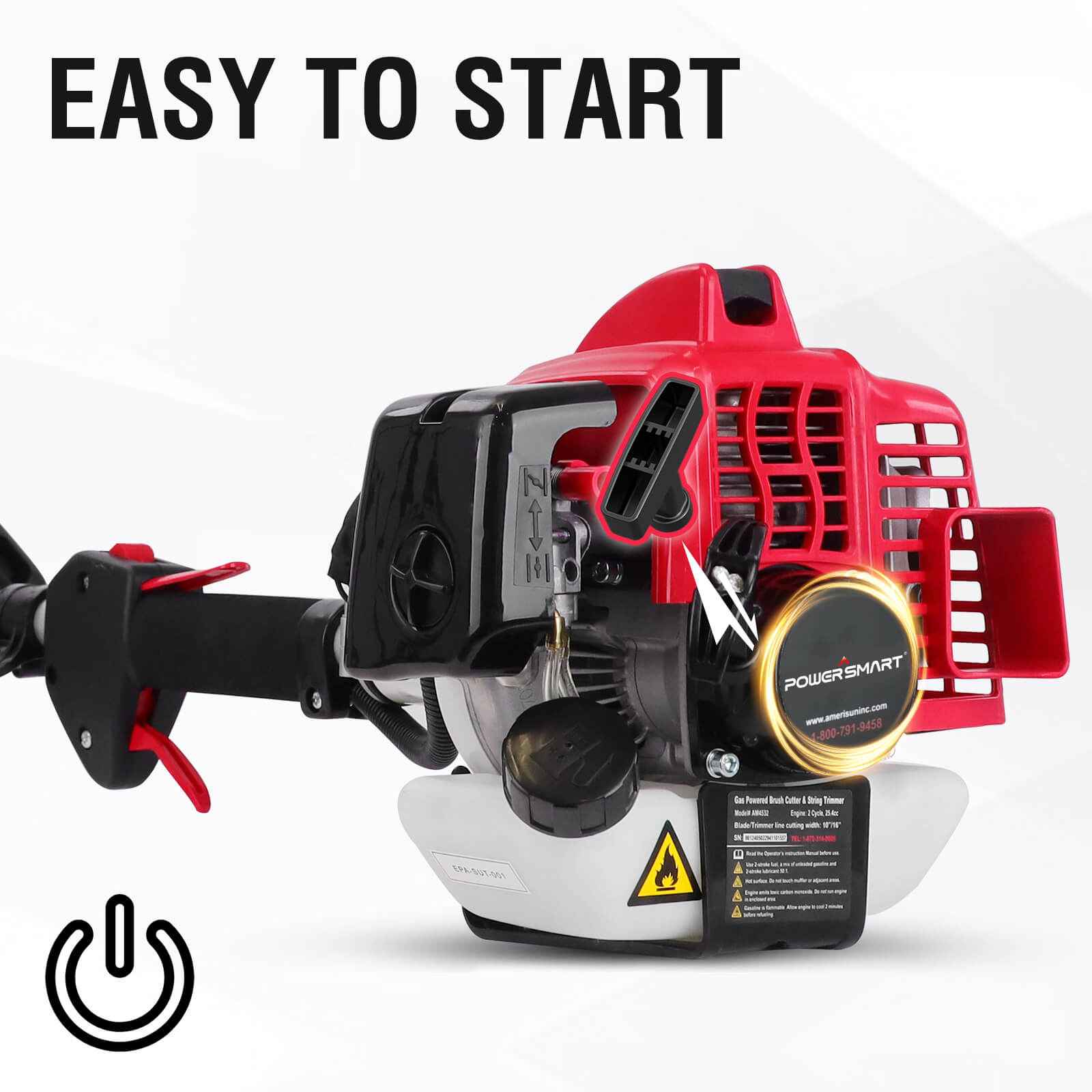 16" 25cc Gas String Trimmer & Edger PS4532