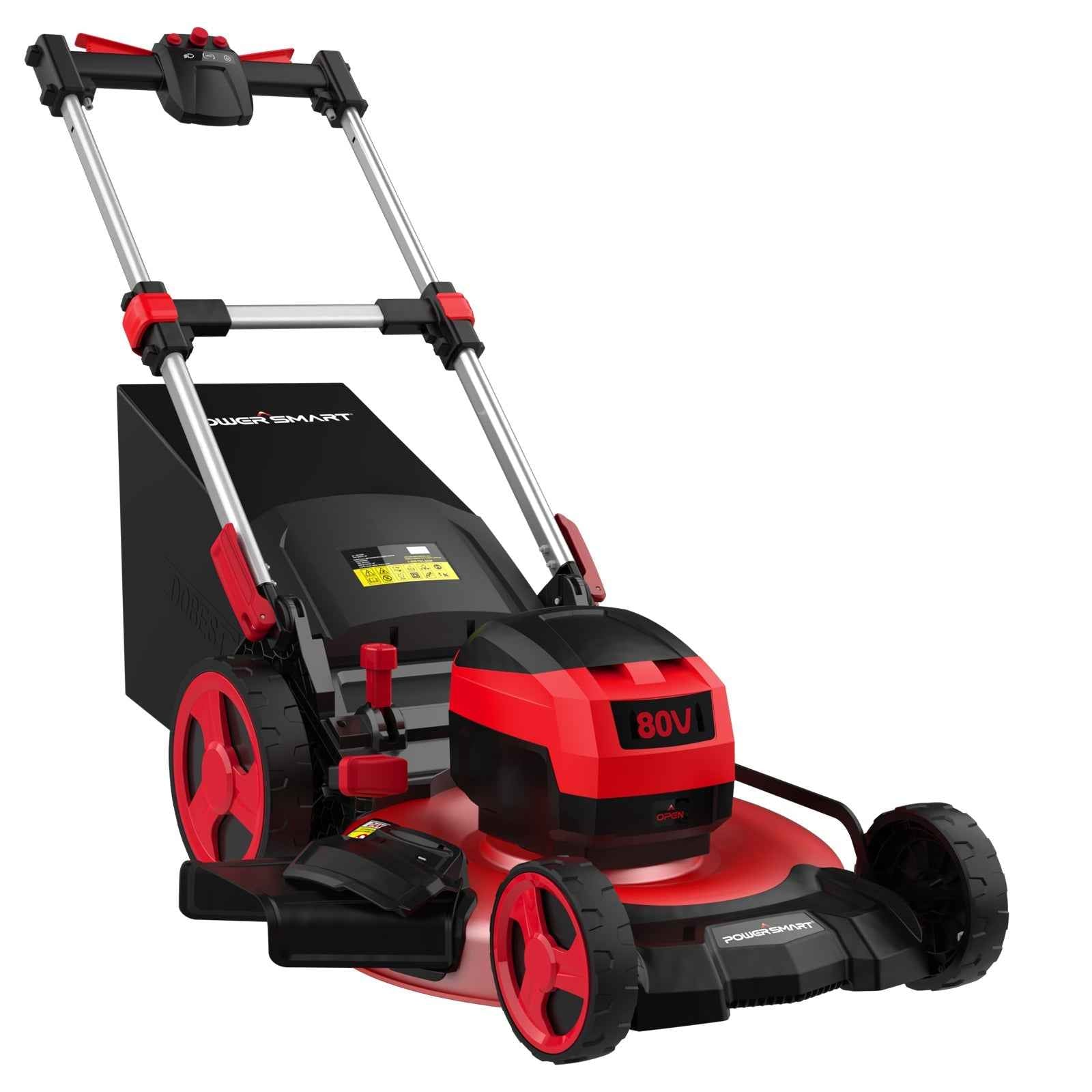 80V 21" Cordless Self-propelled Lawn Mower w/ 6Ah Battery & Charger PS76821SRB